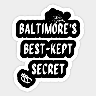 BALTIMORES BEST KEPT SECRET DESIGN Sticker